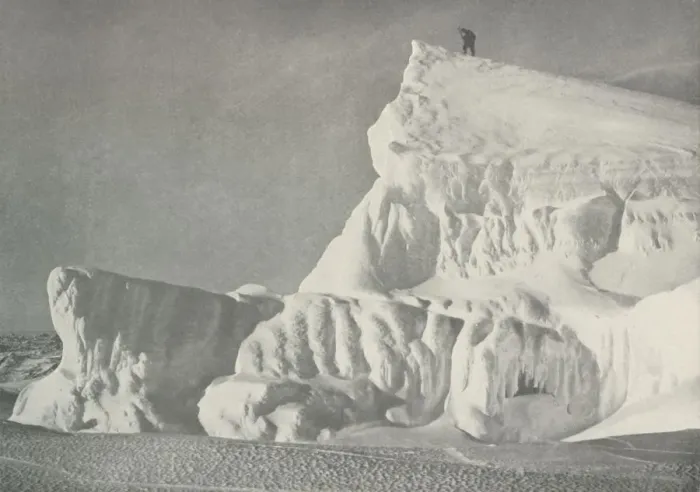 Framed Print : On the Summit of an Iceberg, c1911, (1913). Artist: Herbert Ponting Framed Print : On the Summit of an Iceberg, c1911, (1913). Artist: Herbert Ponting