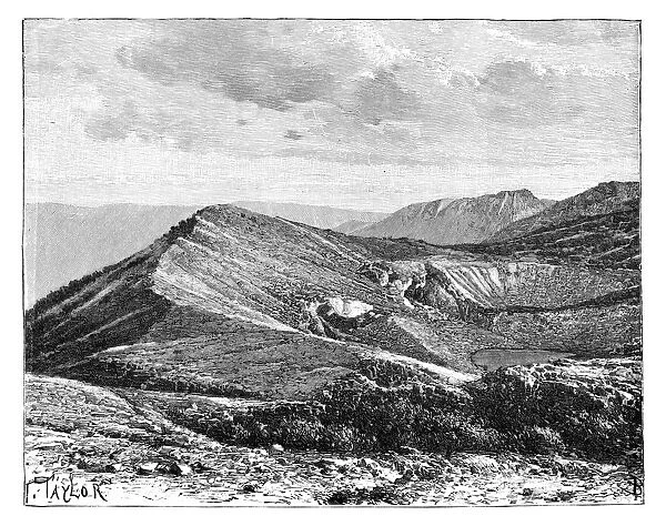 Summit of Mount Irazu, Costa Rica, c1890