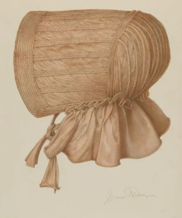 Framed Print : Sun Bonnet, c. 1939. Creator: Cora Parker Framed Print : Sun Bonnet, c. 1939. Creator: Cora Parker