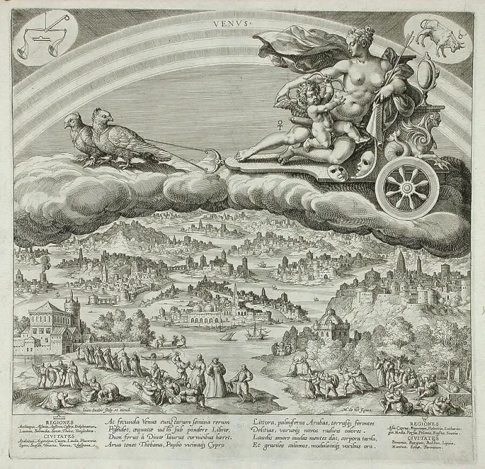 Framed Print : The Sun, c1585. Creator: Johann Sadeler I Framed Print : The Sun, c1585. Creator: Johann Sadeler I