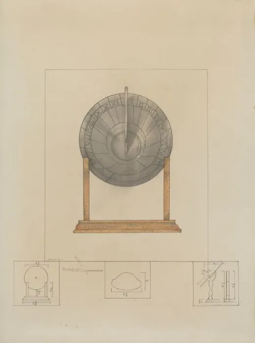 Framed Print : Sun Dial, c. 1936. Creator: Henry Meyers Framed Print : Sun Dial, c. 1936. Creator: Henry Meyers