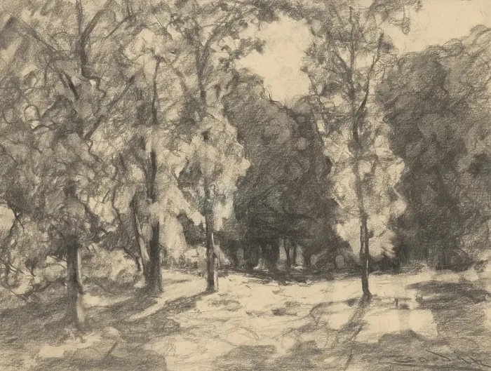 Framed Print : Sun in the forest, 1930-1935. Creator: Ludovit Cordak Framed Print : Sun in the forest, 1930-1935. Creator: Ludovit Cordak
