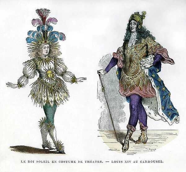 Sun King theatre costume, and King Louis XIV of France, 1882-1884