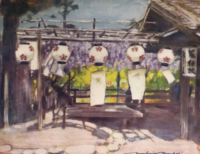 Framed Print : Sun and Lanterns, c1887, (1901). Artist: Mortimer L Menpes Framed Print : Sun and Lanterns, c1887, (1901). Artist: Mortimer L Menpes