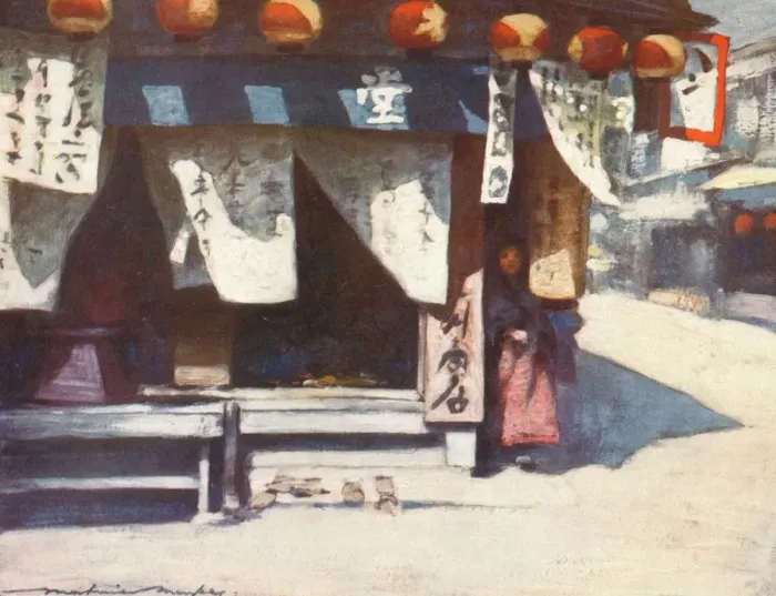 Framed Print : Sun and Lanterns, c1887 (1901). Artist: Mortimer L Menpes Framed Print : Sun and Lanterns, c1887 (1901). Artist: Mortimer L Menpes