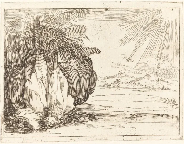 Framed Print : Sun and Rain. Creator: Jacques Callot Framed Print : Sun and Rain. Creator: Jacques Callot