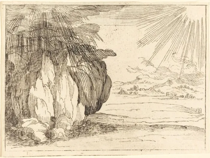 Framed Print : Sun and Rain. Creator: Jacques Callot Framed Print : Sun and Rain. Creator: Jacques Callot