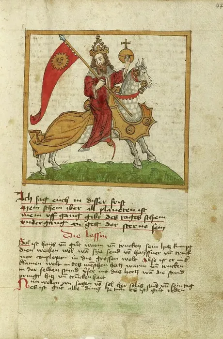 Framed Print : The Sun Represented as an Emperor on Horseback; Miscellany: Anatomical-Physiological Description of Creator: Unknown Framed Print : The Sun Represented as an Emperor on Horseback; Miscellany: Anatomical-Physiological Description of Creator: Unknown