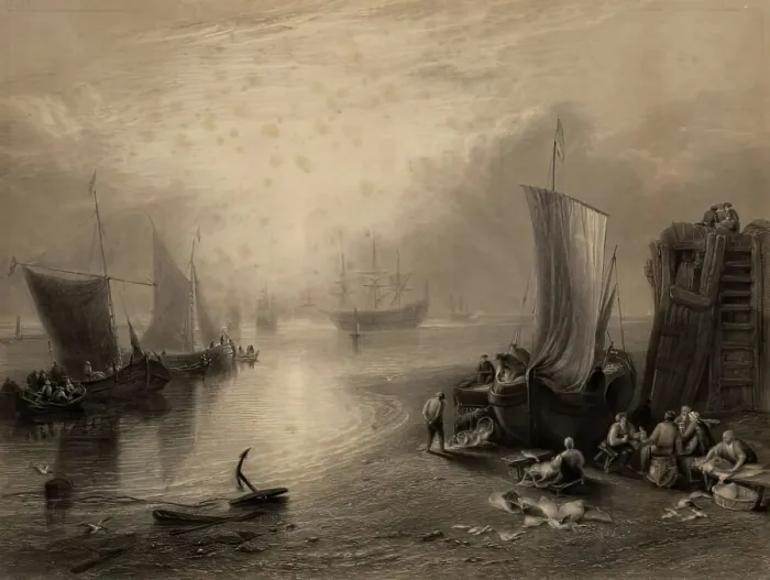 Framed Print : Sun Rising through Vapour. Creator: Unknown Framed Print : Sun Rising through Vapour. Creator: Unknown
