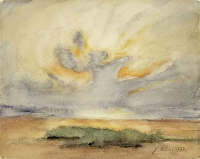 Framed Print : Sun on the shore, 1934. Creator: Juho Makela Framed Print : Sun on the shore, 1934. Creator: Juho Makela