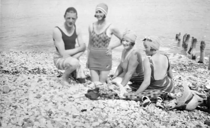 Framed Print : Sunbathing, Canada, c1930s(?). Artist: Marjorie Bullock Framed Print : Sunbathing, Canada, c1930s(?). Artist: Marjorie Bullock