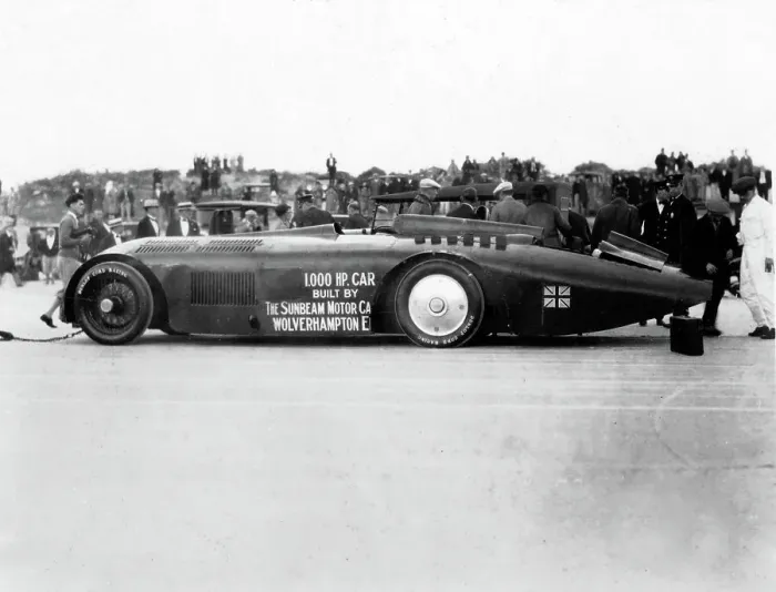 Framed Print : Sunbeam 1000hp World Land speed record attempt at Daytona 1927