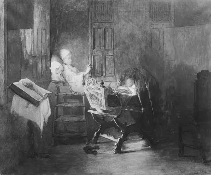 Framed Print : The Sunbeam, mid-19th-early 20th century. Creator: Christoffel Bisschop Framed Print : The Sunbeam, mid-19th-early 20th century. Creator: Christoffel Bisschop