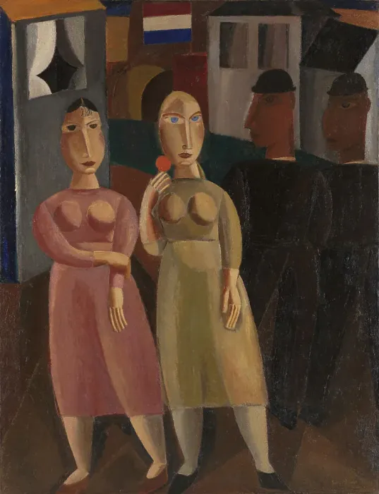 Framed Print : Sunday, 1921. Creator: Gustave De Smet Framed Print : Sunday, 1921. Creator: Gustave De Smet