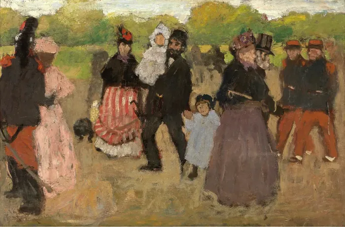 Framed Print : Sunday at the Bois de Boulogne, 1891. Creator: Henri Evenepoel Framed Print : Sunday at the Bois de Boulogne, 1891. Creator: Henri Evenepoel
