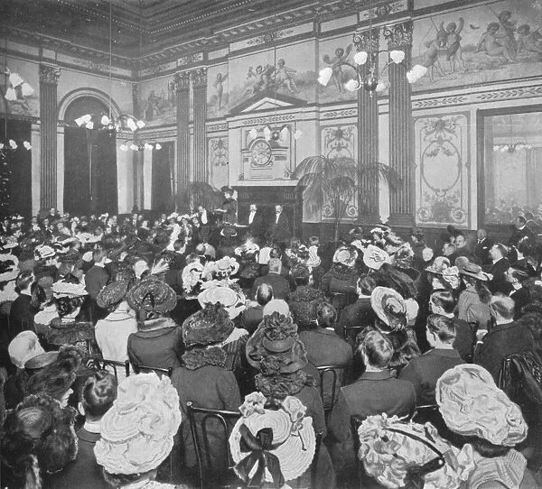 A Sunday evening debate at the Old Playgoers Club, London, c1903 (1903)