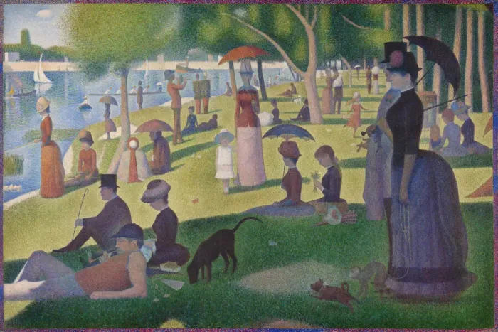 Framed Print : A Sunday on La Grande Jatte -1884, 1884 / 86. Creator: Georges-Pierre Seurat Framed Print : A Sunday on La Grande Jatte -1884, 1884 / 86. Creator: Georges-Pierre Seurat