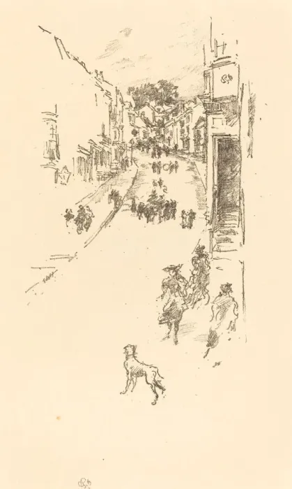 Framed Print : Sunday, Lyme Regis, 1895. Creator: James Abbott McNeill Whistler Framed Print : Sunday, Lyme Regis, 1895. Creator: James Abbott McNeill Whistler
