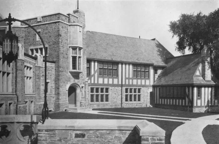 Framed Print : Sunday school wing from the south, 1922 Framed Print : Sunday school wing from the south, 1922