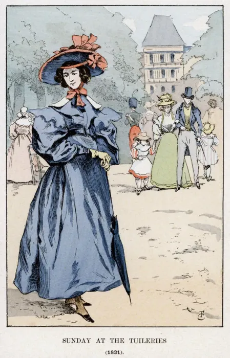 Framed Print : Sunday at the Tuileries, 1831, (1898) Framed Print : Sunday at the Tuileries, 1831, (1898)