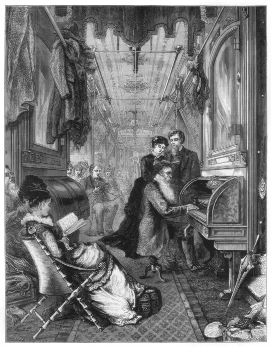 Framed Print : Sunday on the Union Pacific Railway, USA, 1875 Framed Print : Sunday on the Union Pacific Railway, USA, 1875