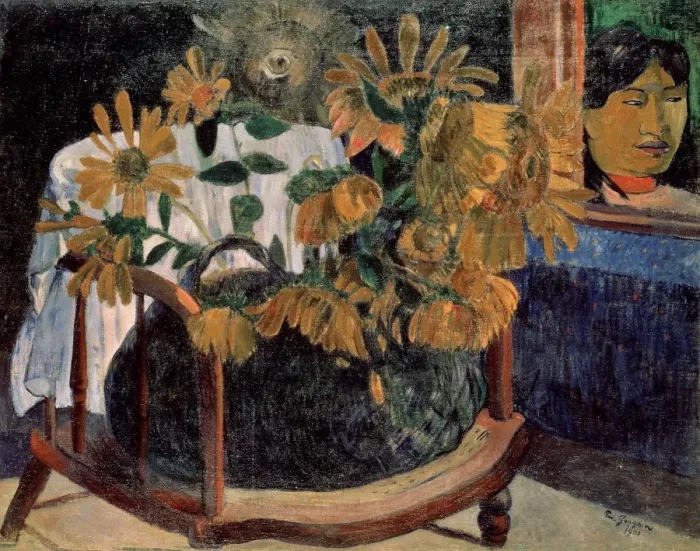 Framed Print : The Sunflowers, 1901. Artist: Paul Gauguin Framed Print : The Sunflowers, 1901. Artist: Paul Gauguin