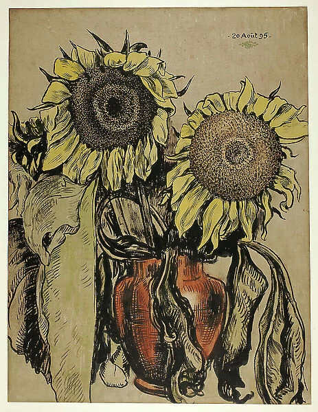 Sunflowers, August 20, 1895. Creator: Georges Lemmen