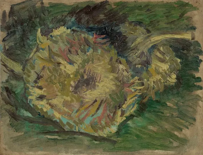 Framed Print : Sunflowers Gone to Seed, 1887. Creator: Gogh, Vincent, van (1853-1890) Framed Print : Sunflowers Gone to Seed, 1887. Creator: Gogh, Vincent, van (1853-1890)