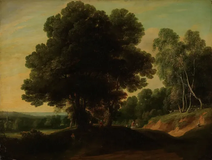 Framed Print : Sunken Road in a Wood, 17th century. Creator: Jacques d'Arthois Framed Print : Sunken Road in a Wood, 17th century. Creator: Jacques d'Arthois