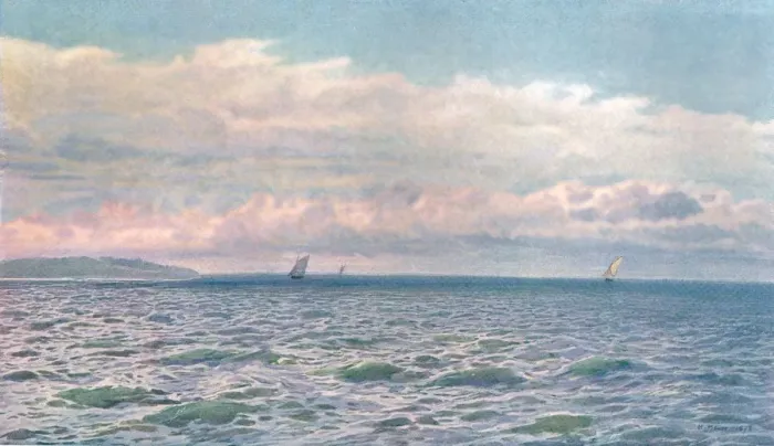 Framed Print : A Sunny Day in the Solent, (c1900). Creator: Unknown Framed Print : A Sunny Day in the Solent, (c1900). Creator: Unknown
