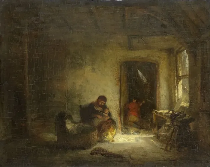 Framed Print : Sunny Room, 1830-1893. Creator: Eugene Francois de Block Framed Print : Sunny Room, 1830-1893. Creator: Eugene Francois de Block