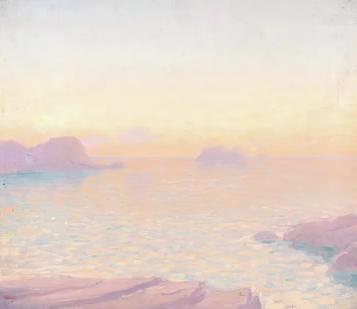 Framed Print : Sunrise, c1880-1931. Creator: Vereker Monteith Hamilton Framed Print : Sunrise, c1880-1931. Creator: Vereker Monteith Hamilton