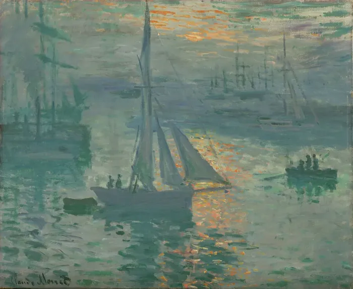 Framed Print : Sunrise (Marine), 1872 or 1873. Creator: Claude Monet Framed Print : Sunrise (Marine), 1872 or 1873. Creator: Claude Monet