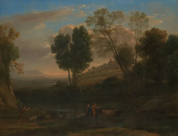 Framed Print : Sunrise, possibly 1646-47. Creator: Claude Lorrain Framed Print : Sunrise, possibly 1646-47. Creator: Claude Lorrain
