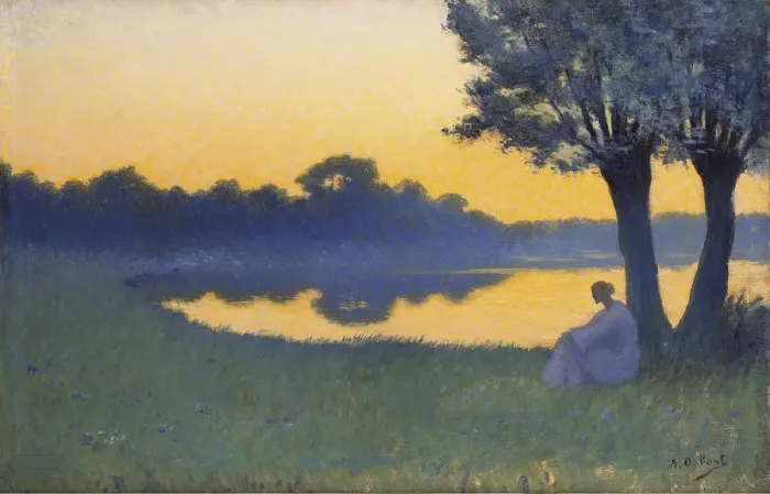 Framed Print : Sunset. Private Collection Framed Print : Sunset. Private Collection