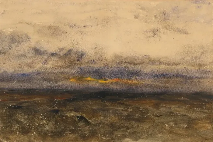 Framed Print : Sunset, about 1880. Creator: Joseph Frank Currier Framed Print : Sunset, about 1880. Creator: Joseph Frank Currier