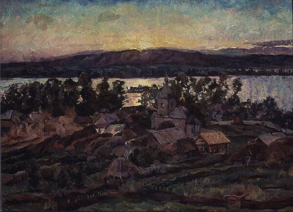 Sunset, 1928. Artist: Lentulov, Aristarkh Vasilyevich (1882-1943)