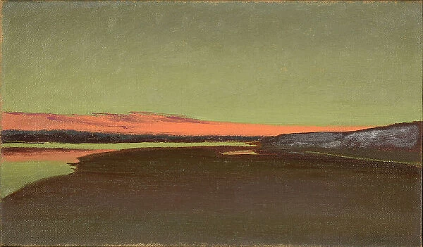 Sunset (Coucher de soleil), 1898. Creator: Dulac, Charles-Marie (1865-1898)
