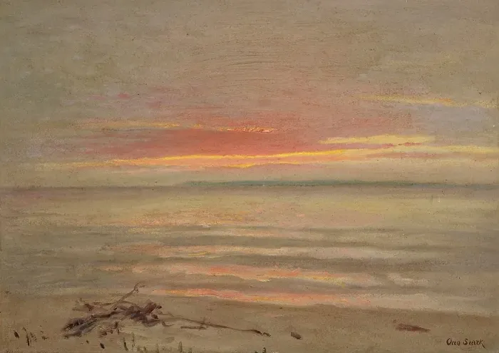 Framed Print : The Sunset Glow, about 1921. Creator: Otto Stark Framed Print : The Sunset Glow, about 1921. Creator: Otto Stark