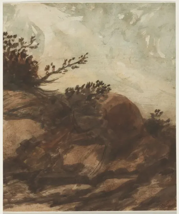 Framed Print : Sunset Over the Hill, last half 1800s. Creator: Alphonse Legros (French, 1837-1911) Framed Print : Sunset Over the Hill, last half 1800s. Creator: Alphonse Legros (French, 1837-1911)