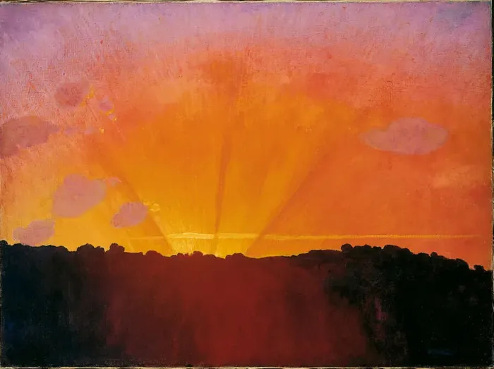 Framed Print : Sunset, Orange Sky, 1910. Creator: Vallotton, Felix Edouard (1865-1925) Framed Print : Sunset, Orange Sky, 1910. Creator: Vallotton, Felix Edouard (1865-1925)