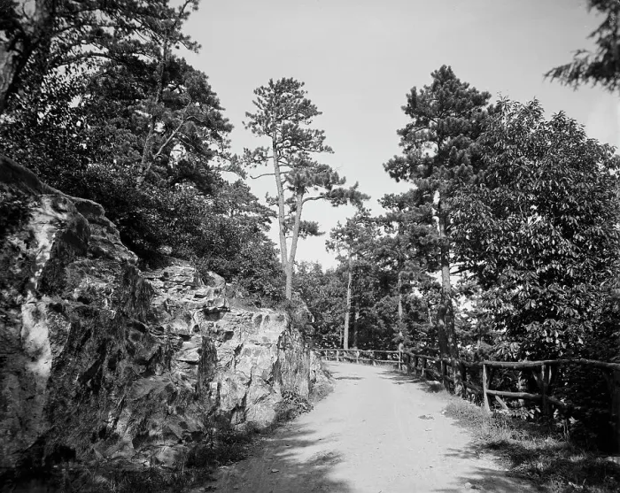 Framed Print : Sunset Road, Lake Minnewaska, N.Y. between 1900 and 1905. Creator: Unknown Framed Print : Sunset Road, Lake Minnewaska, N.Y. between 1900 and 1905. Creator: Unknown