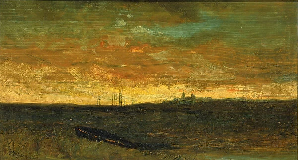 Sunset Scene, ca. 1875-1885. Creator: Edward Mitchell Bannister