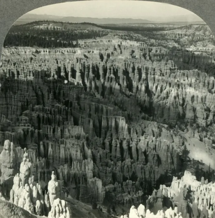Framed Print : Sunset in the Silent City, Bryce Canyon, Utah, c1930s. Creator: Unknown Framed Print : Sunset in the Silent City, Bryce Canyon, Utah, c1930s. Creator: Unknown
