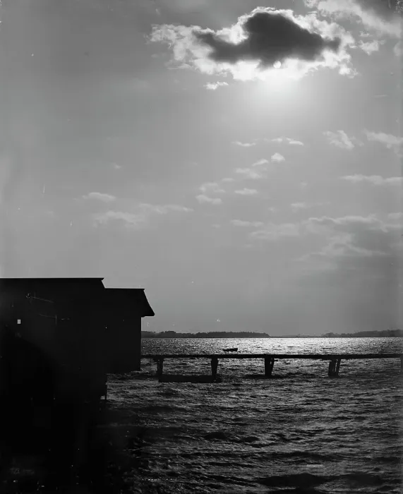 Framed Print : Sunset from South Battery, Charleston, S.C. c1907. Creator: Unknown Framed Print : Sunset from South Battery, Charleston, S.C. c1907. Creator: Unknown