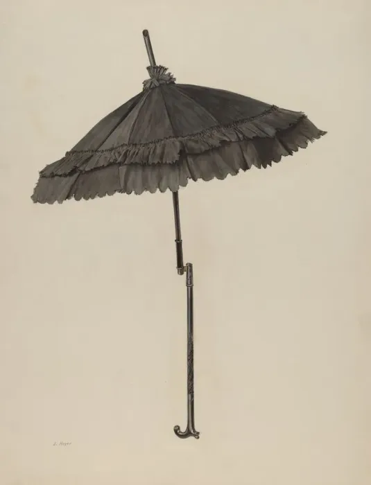 Framed Print : Sunshade, 1935 / 1942. Creator: Lee Hager Framed Print : Sunshade, 1935 / 1942. Creator: Lee Hager