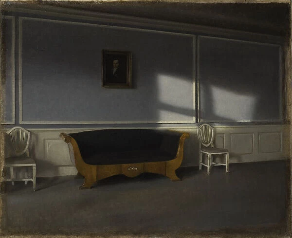 Sunshine in the Drawing Room III, 1905. Creator: Hammershoi, Vilhelm (1864-1916)