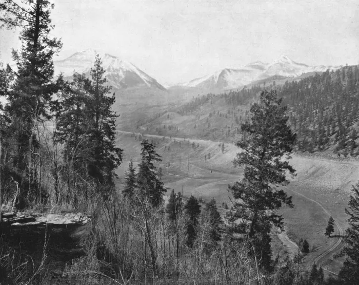 Framed Print : Sunshine Peak and Wilson Peak, Colorado, USA, c1900. Creator: Unknown Framed Print : Sunshine Peak and Wilson Peak, Colorado, USA, c1900. Creator: Unknown