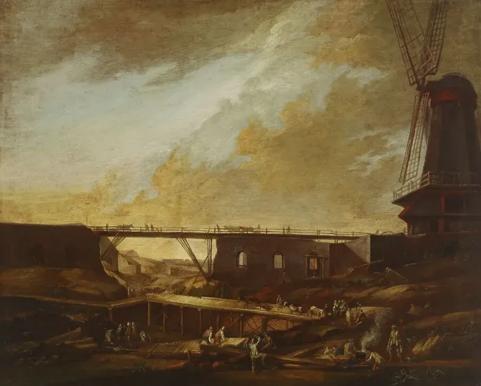Framed Print : Suomenlinna under Construction, the Thunberg Mill, c1760-1763. Creator: Augustin Ehrensvard Framed Print : Suomenlinna under Construction, the Thunberg Mill, c1760-1763. Creator: Augustin Ehrensvard