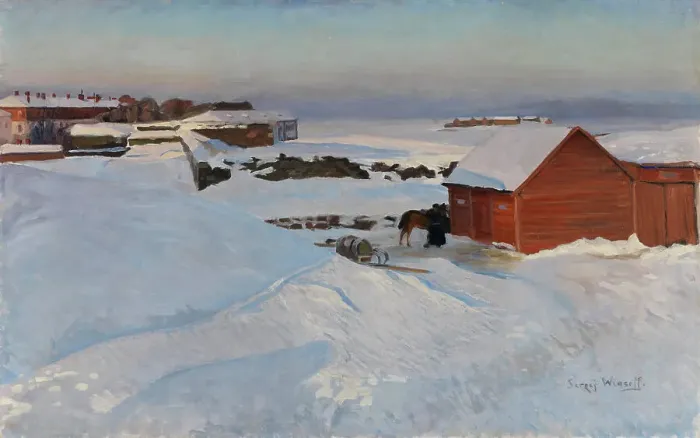 Framed Print : Suomenlinna in February, 1900-1904. Creator: Sergei Wlasoff Framed Print : Suomenlinna in February, 1900-1904. Creator: Sergei Wlasoff
